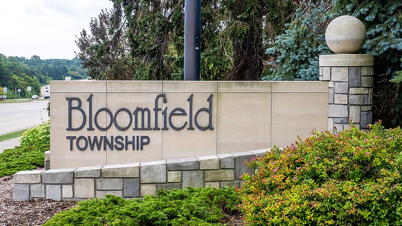Bloomfield Township, Michigan sign