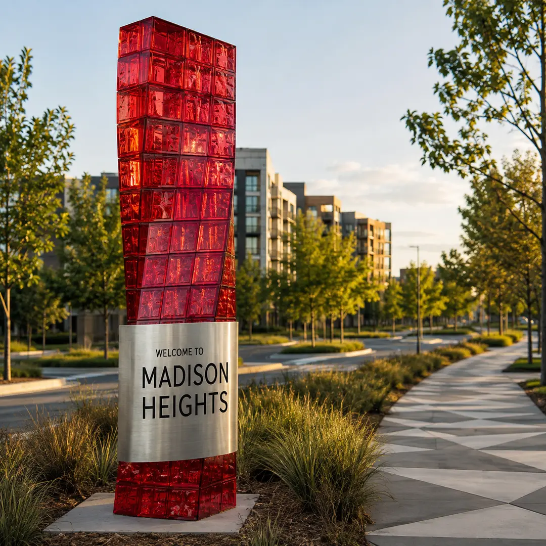 Madison Heights, Michigan city sign