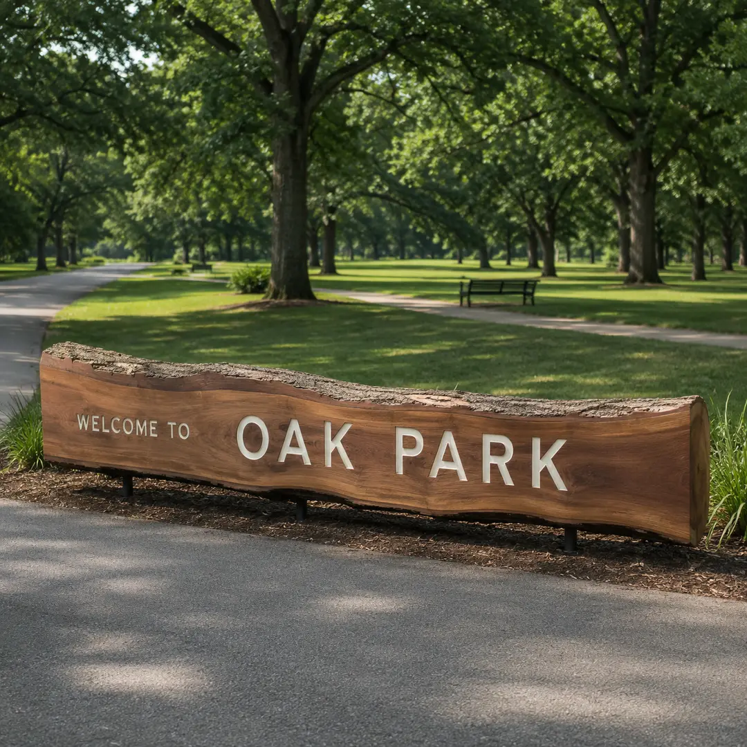 Oak Park, Michigan city sign