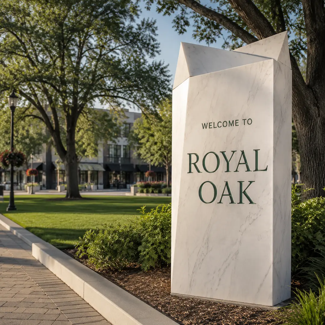 Royal Oak, Michigan city sign