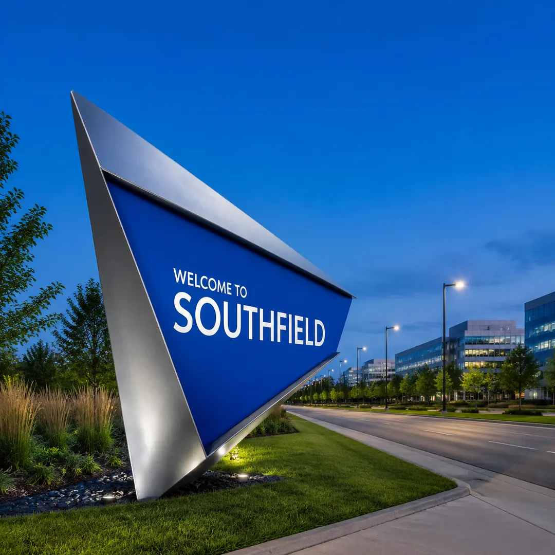 Southfield, Michigan city sign