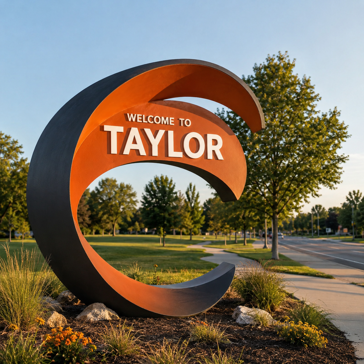 Welcome to Taylor, Michigan city sign