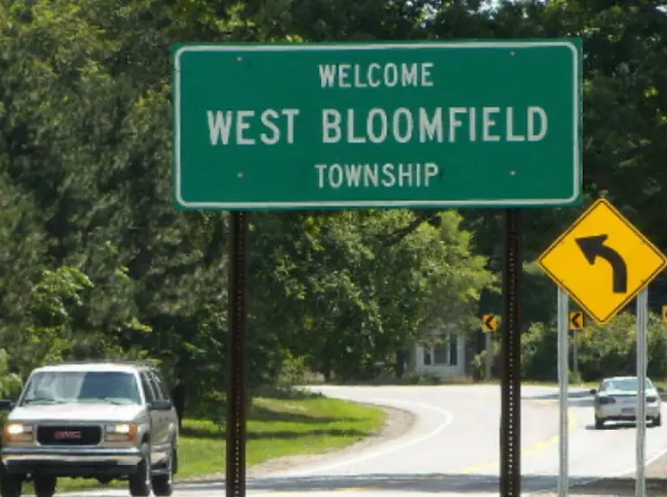 West Bloomfield Township, Michigan welcome sign